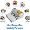 thumbnail image 5 of Funny Christmas Birthday Gifts for Dad Husband, Dad is Not Sleeping Blanket, Dads Gifts from Daughter Son, Super Soft Throws Blanket for Couch and Napping, 60" x 80" (Gray), 5 of 15