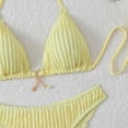 thumbnail image 3 of Dresfit Relaxed Fit Two Piece Swimsuit - Everyday Bikini Set for Summer Yellow M, 3 of 6