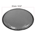 thumbnail image 3 of Cubierta Protectora Rejilla Gofres Metal Negro Subwoofer Altavoz Coche 12 2uds, 3 of 7