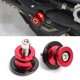 thumbnail image 3 of Carretes de soporte trasero CNC rojos para brazo oscilante de motocicleta, 8 mm, bobinas deslizantes premium, 3 of 5