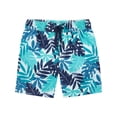 thumbnail image 2 of Conjunto de traje de baño Simple Joys para niño, rashguard tropical, 2T, 2 of 3