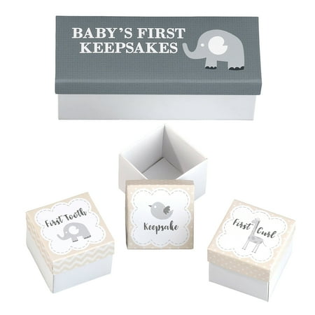 Rose Keepsake - Lillian Rose Set of 3 Baby's First Keepsakes Boxes
