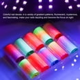 thumbnail image 3 of 10 hojas de láminas para uñas, pegatinas de transferencia, arte de uñas fluorescente degradado yeacher  etiqueta engomada de la transferencia, 3 of 7