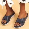 thumbnail image 1 of SMihono Sandales Sandales de Plage Femmes Été Décontracté Femmes Décontracté Mode à Enfiler Talon Compensé Confortable Grande Taille Sandales Pantoufle en Liquidation, 1 of 9