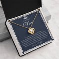 thumbnail image 5 of To My Badass Mom Necklace Badass Mom Gift Mother’s Day Gift Birthday Gift Gift from Daughter on Wedding Day - Love Knot Necklace - Message Card & Gift Box, 5 of 5