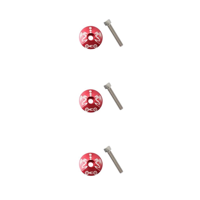fastboy MUQZI 28.6MM Bicycle Bearing Headset Cover Aluminum Alloy Bowl Set Bike Top Cap Replacement Accessory Outdoor Racing Type 2 3Set
