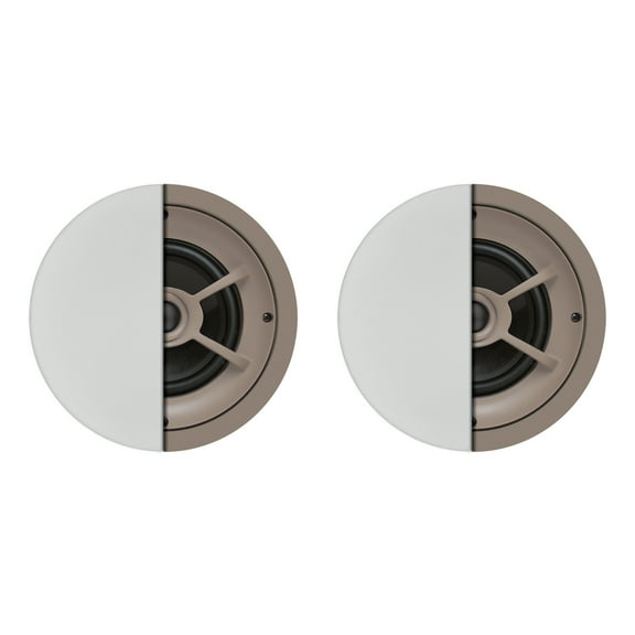 Proficient Audio Protege C626 100-Watt 6-1/2-In. 2-Way Graphite In-Ceiling Speaker Set, PAS11626 / C626