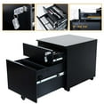 thumbnail image 3 of AIMEZO 2-Drawer Mobile File Cabinet,Under Desk Storage for Home Office, Fully Assembled,Black, 3 of 6