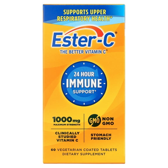 Ester-C Vitamin C, Immune Support Tablets, Dietary Supplement, 1000 Mg, 60 Ct