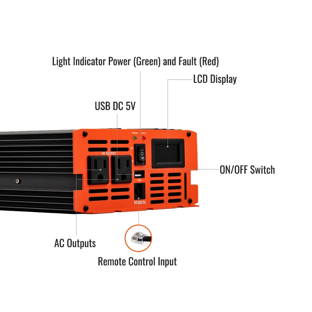 2000 Watt Industrial Pure Sine Wave Inverter