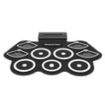 thumbnail image 2 of Electronic Drum Set Roll Up Practice Pad Midi Kit with Pedals Sticks Gift for Kids, 2 of 5