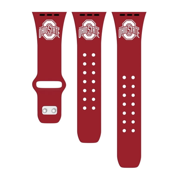 Buckeyes Silicone Watch Band for Apple Watch - (42/44/45/49mm(46mm Series 10/11) by Affinity Bands