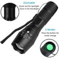 thumbnail image 6 of Flashlights - Super Bright 2000 Lumen XML T6 LED Flashlights Portable Outdoor Water Resistant Torch Light Zoomable Flashlight with 5 Light Modes, 6 of 7