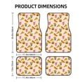 thumbnail image 2 of Wukai Hamburger Pizza Coke Print Car Foot Mat Set of 4 Pieces, Anti-Slip Neoprene Auto Floor Mats Carpet, Universal Fit Automotive Floor Foot Mats Set for SUV, Van, Trucks, 2 of 6