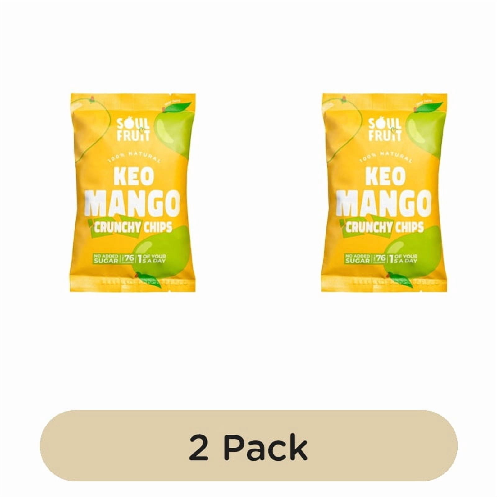 Soul Fruit Freeze Dried Mango Crisps 20g, British Import (Pack of 2)