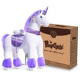 thumbnail image 6 of PonyCycle Ride-On Unicorn Toy with Sound and Hand Brake, Kid-Powered, Ages 7+, Purple, Ux506, 6 of 10