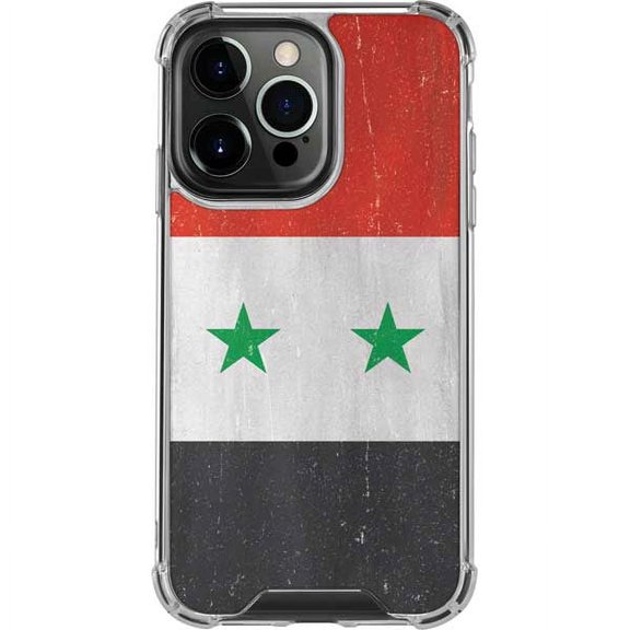 Skinit Countries of the World Syria Flag Distressed iPhone 13 Pro Clear Case
