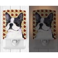 thumbnail image 2 of Boston Terrier Fall Leaves Portrait Ceramic Night Light, 2 of 2