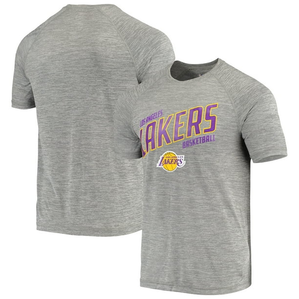 Men's Fanatics Branded Heathered Gray Los Angeles Lakers Core Space-Dye ...