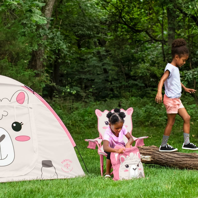 Firefly Outdoor Gear Izzie the Llama Kid s Camping Chair Pink White Color