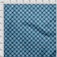thumbnail image 4 of oneOone Cotton Cambric Medium Blue Fabric Check Craft Projects Decor Fabric Printed By The Yard 42 Inch Wide, 4 of 4