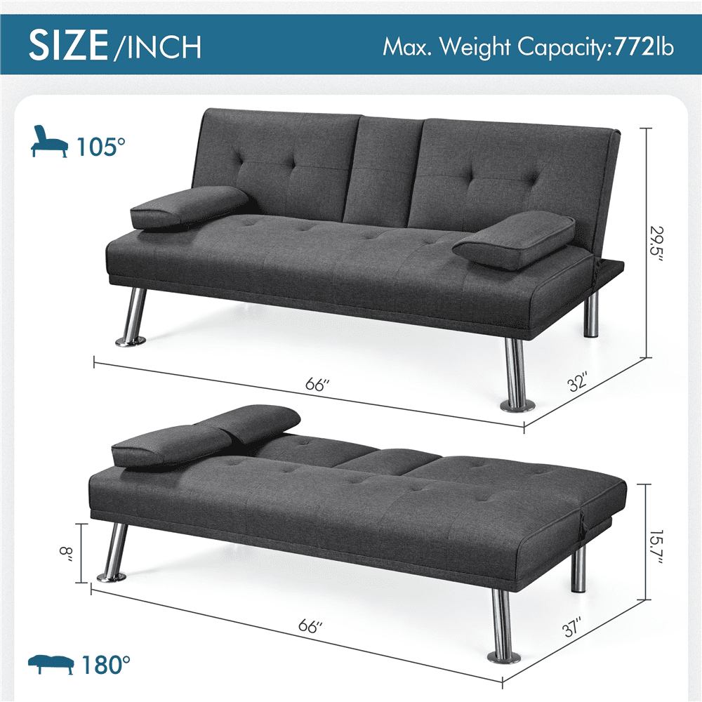 Easyfashion modern sofa on sale bed