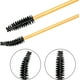 thumbnail image 2 of Mascara Wands , Disposable Eyelash Brushes Eye Lash Eyebrow Brow Applicator Micro Brush, Cosmetic Makeup Brush Tool Kits (gold+black100pcs, 2 of 5