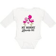 thumbnail image 3 of Inktastic My Mommy Loves me with Two Flamingos Boys or Girls Long Sleeve Baby Bodysuit, 3 of 5