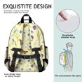 thumbnail image 5 of Butterfly Flower Plant Pattern Cute School Backpack Bag for School with Padded Back and Adjustable Shoulder Straps 15.25"x11.5"x5.25", 5 of 5