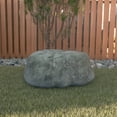 thumbnail image 4 of Gardenised Huge Decorative Outdoor Weather Resistant Faux Stone Realistic Sandstone Rock for Garden Patio Landscape, Lightweight Boulder Utility Cover, Colombia, 4 of 7