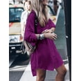 thumbnail image 2 of Bsubseach Women Swimsuit Cover up Bathing Suit Cover ups Rayon Long Sleeve V Neck Bikini Cover up Beach Dress Online, 2 of 4