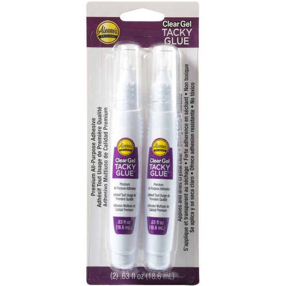 iLoveToCreate Aleene's Clear Gel Tacky Glue Pen, 2 Count