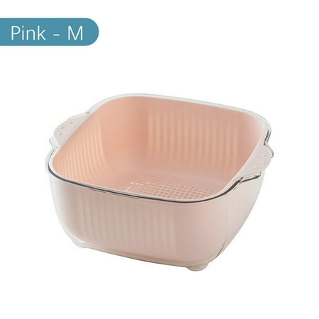 

Dheera Fruit Vegetable Washing Colander Bowl Sets 2-in-1 Washing Bowl and Strainer