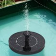 thumbnail image 1 of Solar Fountain, DC 4.5V-12V Bird Bath Water Pump, Multiple Fountain Heads for Different Water Patterns for Garden Decoration, 1 of 8