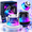Black+White, variant on Pocket-Size 3-in-1 Magnetic Mini Bluetooth Speaker with RGB Light, Magnetic RGB Bluetooth Speaker and Phone Stand, Rechargeable with Memory Card Playback for Desk and Travel