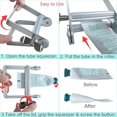 thumbnail image 6 of Tube Squeezer,Metal Toothpaste Squeezer,Tube Ringer, Toothpaste Dispenser Metal Aluminum, Multifunctional Product Squeezers Roller, Tubes Crimper for Toothpastes, Paint Squeezer Tool (3), 6 of 7