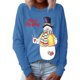thumbnail image 2 of Pntutb Blusa informal de manga larga con cuello redondo y estampado navideño para mujer Pntutb Pntutb-6772, 2 of 6