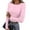 L06-Pink, variant on CCRFTGI Shirt for Women Long Sleeve Thermal Fleece Lined Shirt Base Layer Trendy Slim Fit Underwear Shirts Tops Fall Winter Cold Weather Crew Neck Blouse Light Gray S
