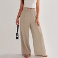 thumbnail image 5 of Women's Pants Business Casual Outfits for Women Khaki Pants Lightweight Summer Pants Women High Waisted Trousers with Pockets Summer Pants for Women 2025, 5 of 8