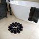 thumbnail image 5 of Alfombras de baño de Halloween, alfombra gótica con cara sonriente de fantasma, linda caricatura de calavera, estética de terror, alfombrilla de baño de microfibra extra suave, alfombrillas de baño, 5 of 6