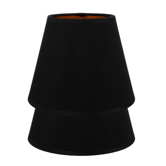 OUNONA  2 Pcs Black and White Lamp Shade Clip Bulb Lampshade