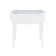 thumbnail image 3 of Linon Peake Square Dining Table with Drop Leaf, White, 3 of 14