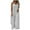 White, variant on Wlynlyn Plus Size Jumpsuits for Women Sleeveless Rompers V Neck Baggy Wide Leg Trousers Overalls Size S