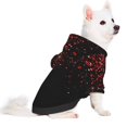 thumbnail image 5 of Cauagu Red Glitter1 Pattern Winter Pet Hoodie Sweatshirts- Dog Hoodie Sweater with Leash Hole - Cute Dog Hoodie - Pet Clothes Puppy Cat Custume -X-Small, 5 of 8
