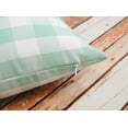 thumbnail image 4 of Aiking Home ( 2-Pack ) Picnic Checkered Pattern Home Decorative Throw Pillow Covers, 100% Polyester, 18"x18", Ice Mint/White, 4 of 5
