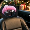 thumbnail image 6 of Haunted Headrest Covers Cute Cartoon Eyes Protector Christmas Headrest For Cars Washable Reusable Protector Truck Suv Interior Decor Car Head Rest Covers With Faces Funny Car Seat Headrest Cover, 6 of 6