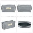 thumbnail image 3 of 1 Pc Women Waterproof Makeup Bag for Business Travel Vacation Wedding Gray Nylon, 3 of 6