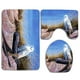 thumbnail image 1 of ABPHQTO Búho de playa Snow Juego de alfombras de baño de 3 piezas Alfombra de baño Alfombra de contorno y tapa de inodoro ABPHQTO Cont-CHAPPLE-10905, 1 of 2