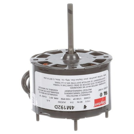Dayton HVAC Motor,1/100 HP,1550 rpm,115V,3.3 71637641M