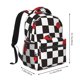 thumbnail image 2 of Fotbe Ladybugs Of Black And White Checkers Mochila Casual con Estampado para Escuela, Viajes y Actividades al Aire Libre - Duradera, Ligera y Cómoda, 2 of 5